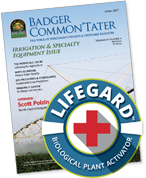 Badger Common’Tater Highlights LifeGard® WG Plant Activator.