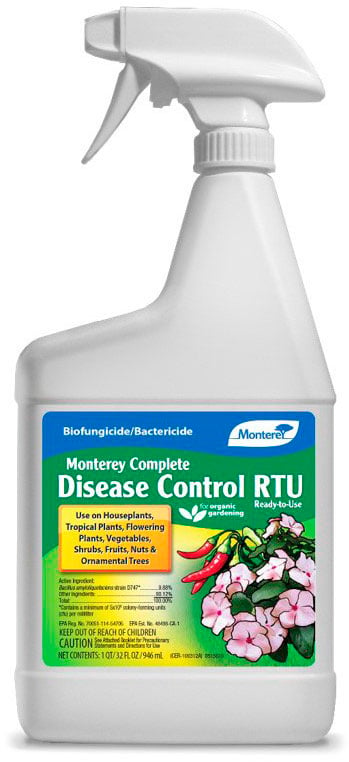 Bottle of Monterey Complete Disease Control RTU.