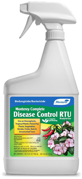 Bottle of Monterey Complete Disease Control RTU.