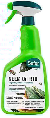 Bottle of Safer® Neem Oil RTU.