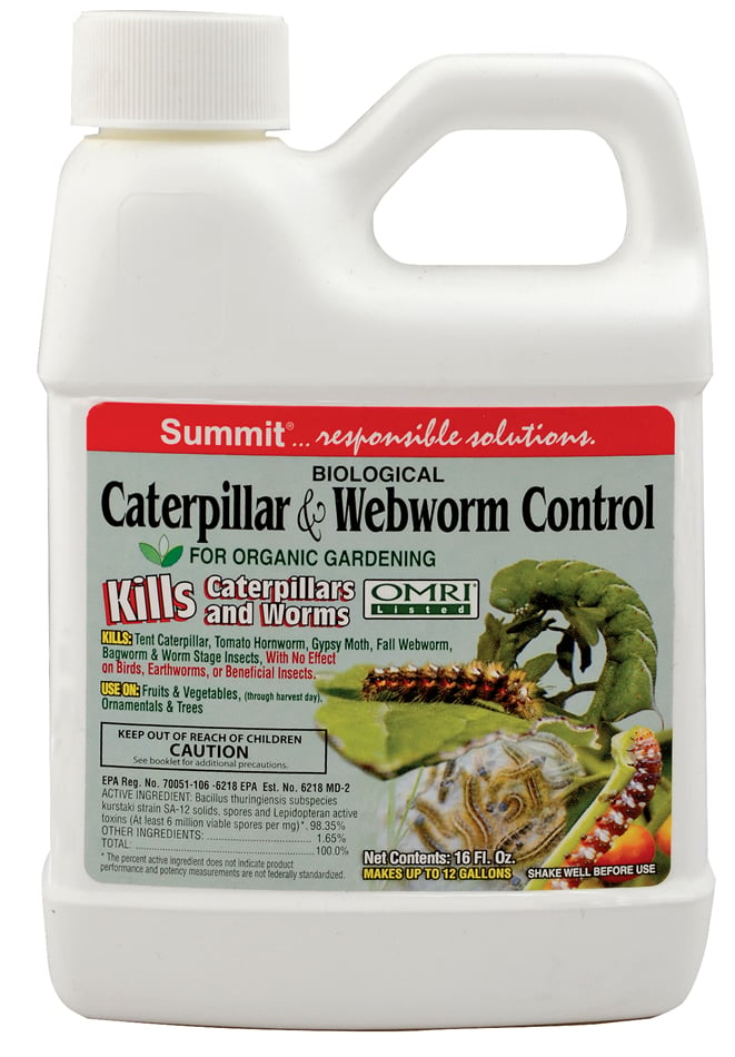 Jug of Biological Caterpillar & Webworm Control. 