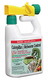 Jug of Biological Caterpillar & Webworm Control. 