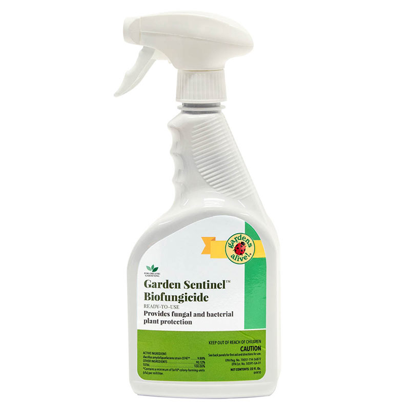 Bottle of Garden Sentinel™ biofungicide. 